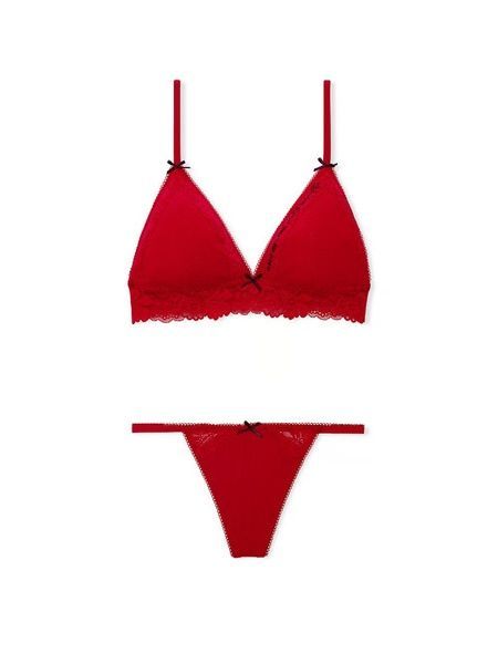 Комплект белья (бралет+трусы) красный Victoria's Secret PINK Limited-Edition PINK Wink vza-ps0-pcl фото