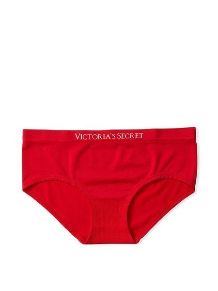 Трусики-хіпстер жіночі з мікрофібри Victoria's Secret Seamless Hiphugger Panty червоні ed1-zi0-ndy фото