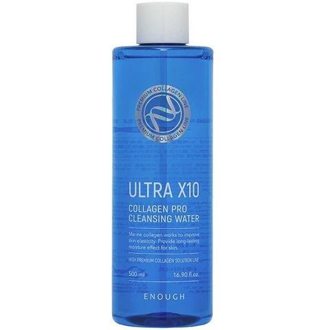 Очищувальна вода з морським колагеном Enough Ultra X10 Collagen Pro Cleansing Water 500 мл 4i0-9ai фото