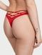 Трусики-стринги женские люксовые Victoria's Secret Strappy Back High-Leg Thong Panty красные wcs-93i-xs7 фото 1