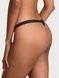 Трусики-стринги хлопковые Victoria's Secret Stretch Cotton V-String Panty черные  3vj-spy-svr фото 2