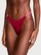Трусики-стрінги люксові зі стразами Victoria's Secret Scattered Shine Strap Smooth Thong Panty червоні vfu-u59-lcl фото 1