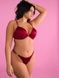 Трусики-стрінги люксові зі стразами Victoria's Secret Scattered Shine Strap Smooth Thong Panty червоні vfu-u59-lcl фото 3