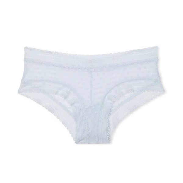 Трусики-чики женские кружевные PINK Victorias Secret Wink Cheeky Panty голубые k9h-stl-8dq фото