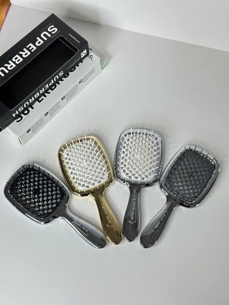 Щітка для волосся Janeke Superbrush The Original Срібний-Білий t1e-njk-mcw фото