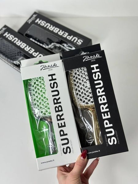 Щітка для волосся Janeke Superbrush The Original Срібний-Білий t1e-njk-mcw фото