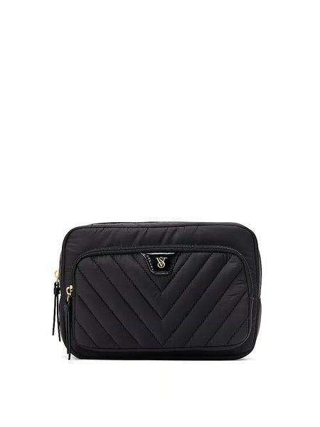 Косметичка черная Victoria's Secret Travel Makeup Pouch 815-1cb фото