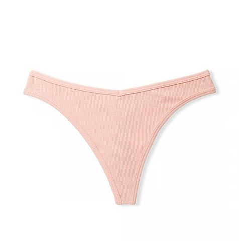 Трусики-стринги женские PINK Victoria's Secret пудровые 141-986 фото