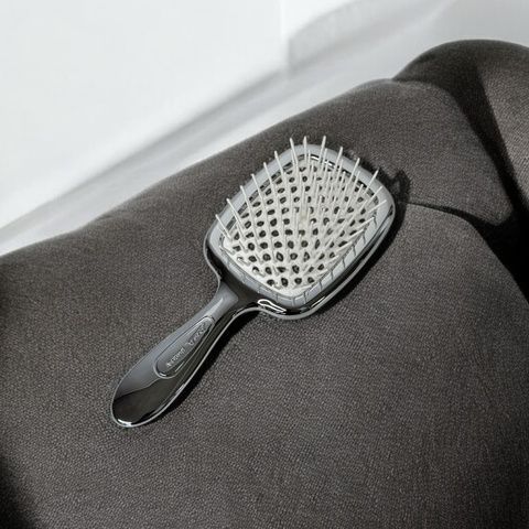 Щетка для волос Janeke Superbrush The Original Серебряный-Белый t1e-njk-mcw фото
