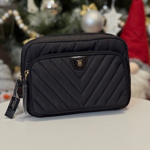 Косметичка черная Victoria's Secret Travel Makeup Pouch 815-1cb фото