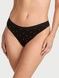 Трусики-стринги женские с микрофибры Victoria's Secret Seamless Thong Panty черные osz-doa-pqp фото 1