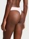 Трусики-стринги женские хлопковые с логотипом Victoria's Secret Logo Cotton Shine Patch Thong Panty розовые a9s-6yk-rsk фото 4