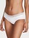 Трусики-хипстер женские Victoria's Secret Logo Cotton Lace-Waist Hiphugger Panty белые ht4-24a-lq9 фото 1