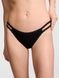 Трусики-стринги женские хлопковые Victoria's Secret PINK Wink Strappy Thong Panty черные xod-qw9-57w фото 4