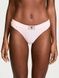 Трусики-стринги женские хлопковые с логотипом Victoria's Secret Logo Cotton Shine Patch Thong Panty розовые a9s-6yk-rsk фото 1