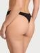 Трусики-стринги женские с микрофибры Victoria's Secret Seamless Thong Panty черные osz-doa-pqp фото 2