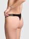 Трусики-стринги женские хлопковые Victoria's Secret PINK Wink Strappy Thong Panty черные xod-qw9-57w фото 3