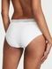 Трусики-хипстер женские Victoria's Secret Logo Cotton Lace-Waist Hiphugger Panty белые ht4-24a-lq9 фото 3