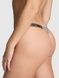 Трусики-стринги женские хлопковые PINK Victoria's Secret Logo Cotton Shine Micro Thong Panty леопардовые 72c-qwd-7mn фото 4