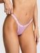 Трусики-стринги жіночі Victoria's Secret Lace Teeny Thong Panty бузкові e6w-qng-pie фото 1