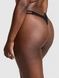 Трусики-стринги женские хлопковые Victoria's Secret PINK Wink Strappy Thong Panty черные xod-qw9-57w фото 5