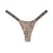 Трусики-стринги женские хлопковые PINK Victoria's Secret Logo Cotton Shine Micro Thong Panty леопардовые 72c-qwd-7mn фото 2