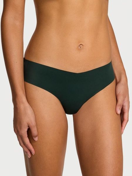 Трусики-стринги женские бесшовные Victoria's Secret No-Show Plaid Mesh Thong Panty зеленые lnj-5ks-37o фото