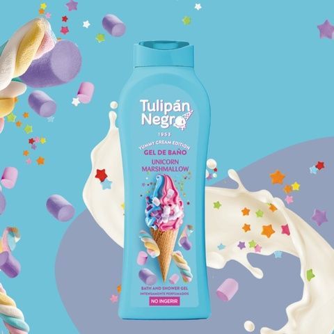 Гель для душа TULIPAN NEGRO Unicorn Marshmallow - Зефирный единорог, 650 мл ac7-306 фото