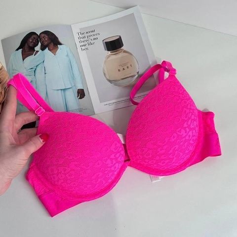 Бюстгальтер с двойным пуш-ап PINK Victoria's Secret Push-Up Bra розовый lqx-brh-pud фото