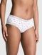Трусики-чики женские хлопковые с кружевом&nbsp;PINK Victoria's Secret Wink Lace-Trim Cheeky Panty белые 1wa-r43-bib фото 1