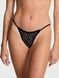 Трусики-стринги женские кружевные Victoria's Secret&nbsp;Lace String Thong Panty черные ai6-g3y-sgm фото 1