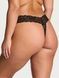 Трусики-стринги женские Victoria's Secret Sequin Posey Mesh Thong Panty черные ezr-vxu-yz3 фото 3