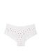 Трусики-чики женские хлопковые с кружевом&nbsp;PINK Victoria's Secret Wink Lace-Trim Cheeky Panty белые 1wa-r43-bib фото 2