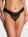 Трусики-стринги женские Victoria's Secret Sequin Posey Mesh Thong Panty черные ezr-vxu-yz3 фото 1