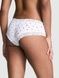 Трусики-чики женские хлопковые с кружевом&nbsp;PINK Victoria's Secret Wink Lace-Trim Cheeky Panty белые 1wa-r43-bib фото 3