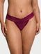 Трусики-стринги женские кружевные Victoria's Secret Lace Thong Panty бордовые z68-jps-8co фото 1