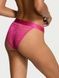 Трусики-бикини женские кружевные Victoria's Secret Logo Lace Tanga Panty розовые fdk-5qm-fek фото 2