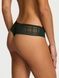 Трусики-стринги женские бесшовные Victoria's Secret No-Show Plaid Mesh Thong Panty зеленые lnj-5ks-37o фото 1