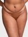 Трусики-стринги женские люксовые Victoria's Secret Strappy Back High-Leg Thong Panty темно-бежевые 46e-49e-lla фото 3