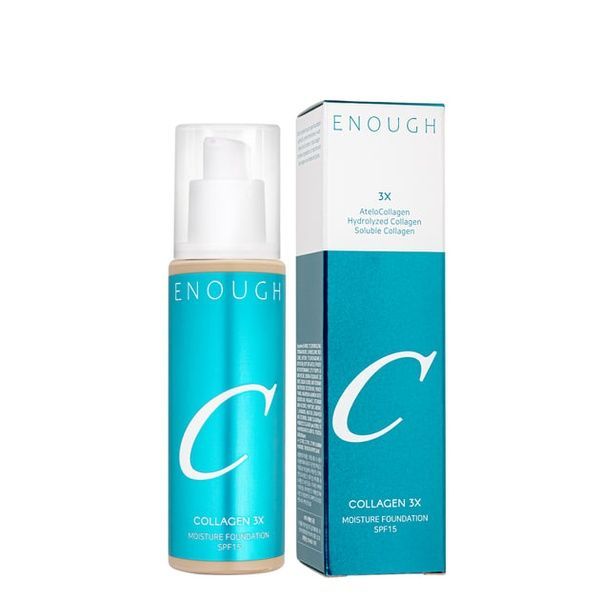 Тональний крем з потрійним колагеном ENOUGH COLLAGEN 3X Moisture Foundation SPF 15 ТОН 21 100 мл 5c6-i68 фото