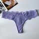 Трусики-стринги женские люксовые с кружевом Victoria's Secret Lace-Trim Thong Panty сиреневые xvu-ig2-6lh фото 3