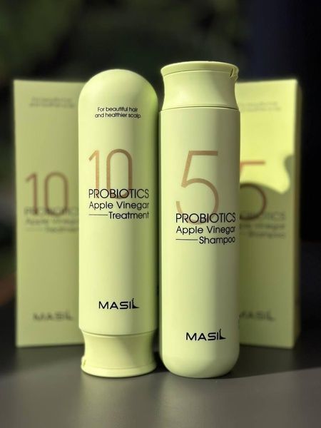 Шампунь для волос от перхоти с яблочным уксусом Masil 5 Probiotics Apple Vinegar Shampoo 300 мл 1000100012102 фото