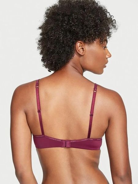 Бюстгальтер без пуш-ап Victoria's Secret Lightly-Lined Wireless Bra бордовый 515-jjx-jpg фото