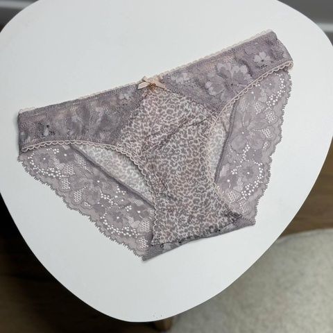 Трусики-бикини женские люксовые Victoria's Secret серые n12-lu2-ipc фото