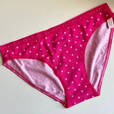 Трусики-бикини женские хлопковые Victoria's Secret Stretch Cotton Bikini Panty розовые dlg-fyf-z47 фото