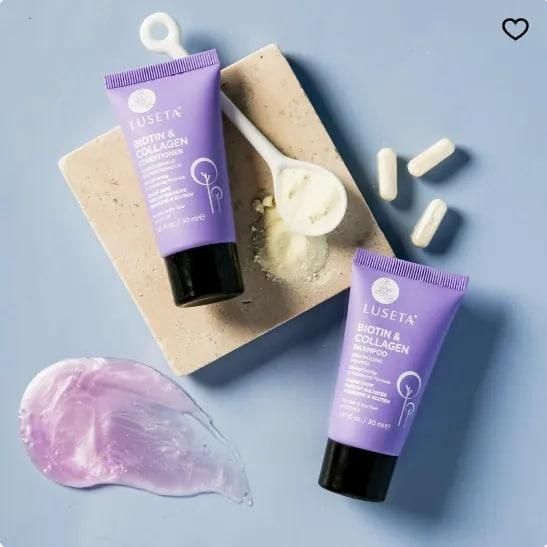 Набор (шампунь+кондиционер) Luseta Beauty Biotin & Collagen 2x30 мл L6048T- 49T фото