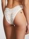 Трусики-бразилиана женские кружевные PINK Victoria's Secret Wink V-Front Brazilian Panty белые kbm-gc7-6oo фото 2