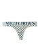 Трусики-стринги жіночі бавовняні з логотипом Victoria's Secret Exploded Logo Cotton Thong білі  m99-nno-4s6 фото 1