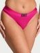 Трусики-стринги женские хлопковые Victoria's Secret Logo Cotton Thong Panty розовые  e5t-q9c-65e фото 1