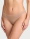 Трусики-стрінги жіночі бавовняні Victoria's Secret The Lacie Cotton Lace-Waist Thong бежеві 3vi-hb8-3vd фото 1